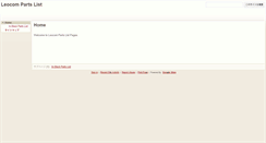 Desktop Screenshot of partslist.leocom.jp